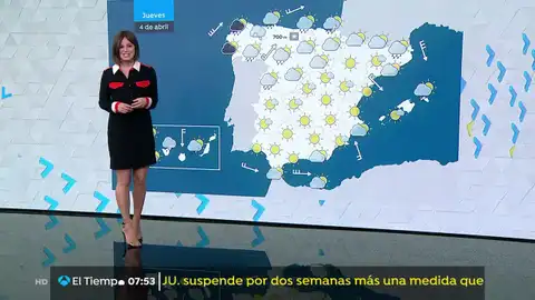 Primavera atípica con 10ºC menos de lo habitual y nevadas en el extremo norte peninsular LA PREVISIÓN DEL TIEMPO