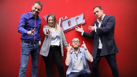 Los finalistas de La Voz: Andrés Martín, María Espinosa, Javi Moya y Ángel Cortés Los finalistas de La Voz: Andrés Martín, María Espinosa, Javi Moya y Ángel Cortés