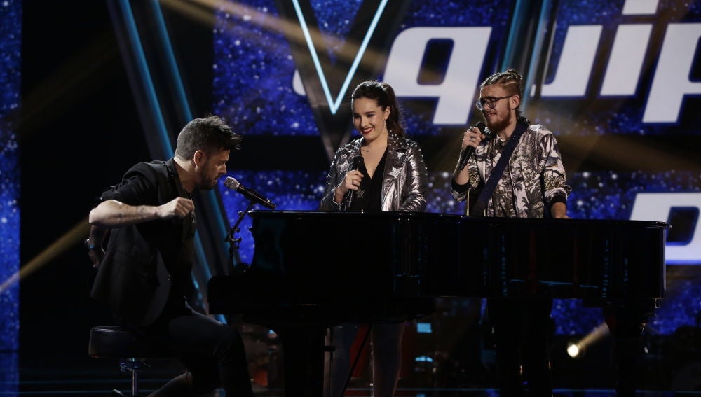 Pablo López canta ‘El patio’ con Auba Murillo y Andrés Martín en la Semifinal de ‘La Voz’