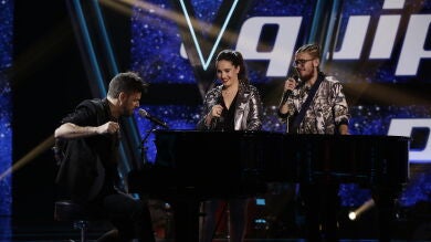 Pablo López canta ‘El patio’ con Auba Murillo y Andrés Martín en la Semifinal de ‘La Voz’