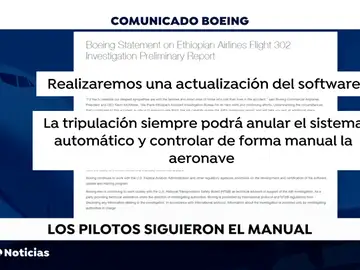 Un fallo técnico impidió al piloto controlar el Boeing siniestrado en Etiopía Un fallo técnico impidió al piloto controlar el Boeing siniestrado en Etiopía