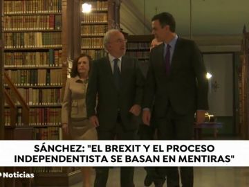Pedro Sánchez compara el 'brexit' con el independentismo catalán: "Son proyectos basados en mentiras"