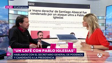 Pablo Iglesias, agredido por la mano derecha de Santiago Abascal: 