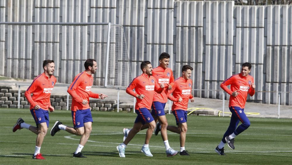 Entrenamiento del Atlético de Madrid