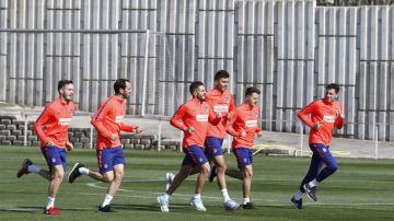 Entrenamiento del Atlético de Madrid