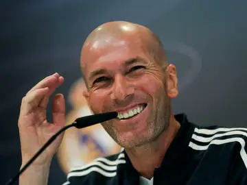 Zidane, en rueda de prensa Zidane, en rueda de prensa