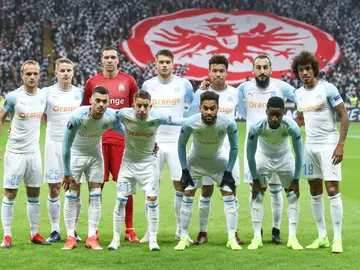 El once del Olympique de Marsella ante el Eintracht El once del Olympique de Marsella ante el Eintracht