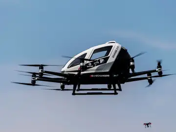 Un taxi 'volador' despega en Viena Un taxi 'volador' despega en Viena