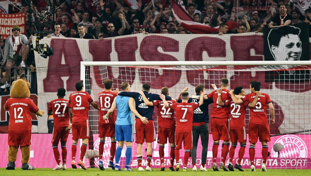 El Bayern celebra una victoria