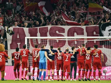 El Bayern celebra una victoria El Bayern celebra una victoria