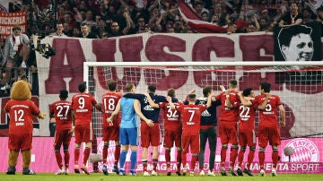 El Bayern celebra una victoria
