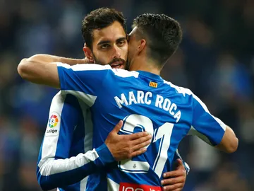 Borja Iglesias, con Marc Roca Borja Iglesias, con Marc Roca