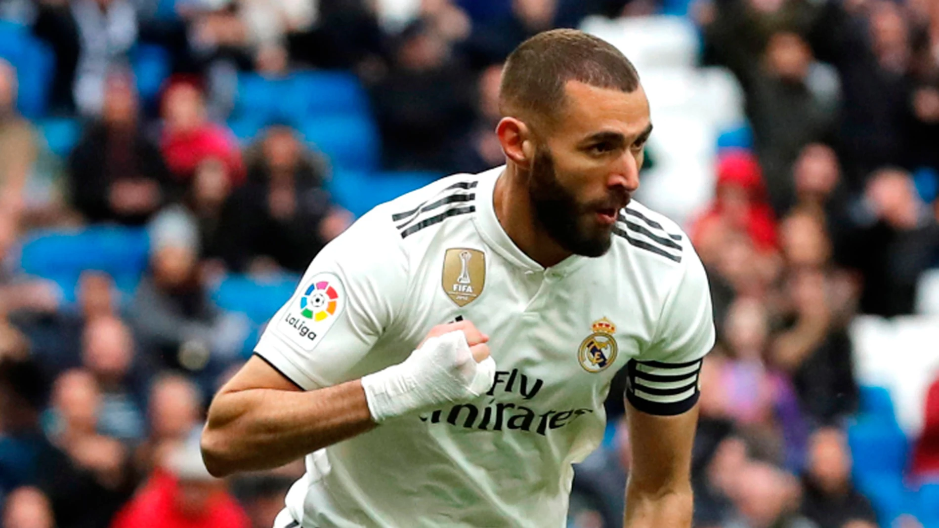 El delantero del Real Madrid, Karim Benzema El delantero del Real Madrid, Karim Benzema