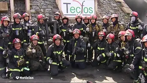 Bomberos taiwaneses viajan a una mina de León para aprender nuevas técnicas de rescate Bomberos taiwaneses viajan a una mina de León para aprender nuevas técnicas de rescate