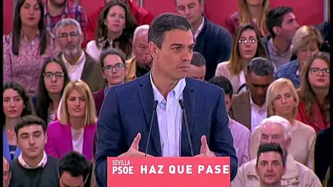 Pedro Sánchez asegura que su partido es el único "sentato y cabal" para hacer frente a la desigualdad social, la convivencia y la lucha contra la corrupción Pedro Sánchez asegura que su partido es el único "sentato y cabal" para hacer frente a la desigualdad social, la convivencia y la lucha contra la corrupción