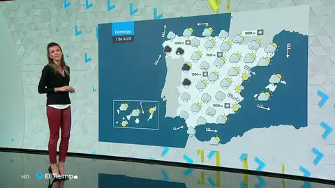 El domingo continúan las lluvias en gran parte del país El domingo continúan las lluvias en gran parte del país