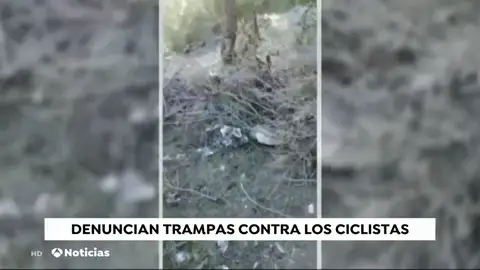 Descubren trampas intencionadas contra ciclistas en Valladolid Descubren trampas intencionadas contra ciclistas en Valladolid