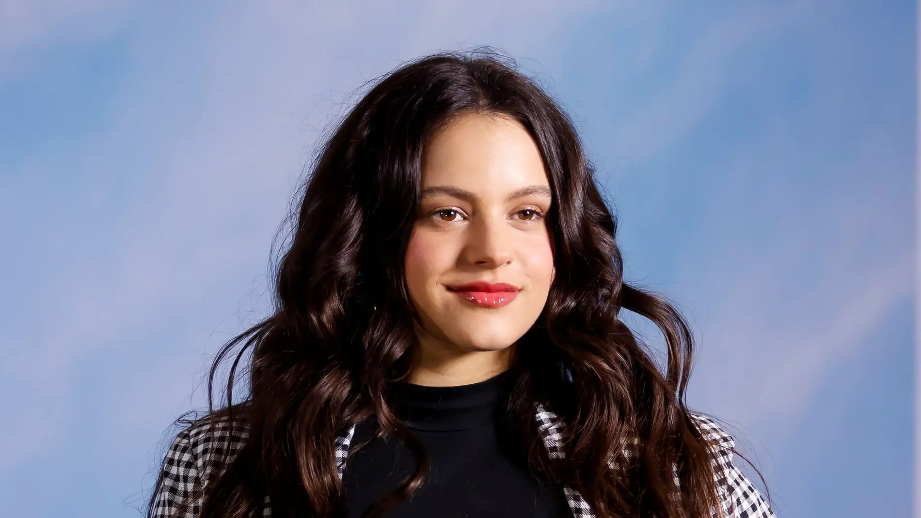 Rosalía durante una rueda de prensa en Ciudad de México (México)