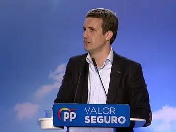 Pablo Casado: "En estas elecciones está en juego la disolución de España" Pablo Casado: "En estas elecciones está en juego la disolución de España"
