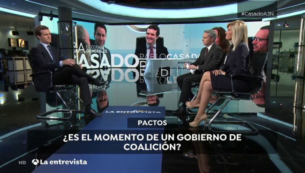 Los titulares de Pablo Casado en Antena 3 Noticias