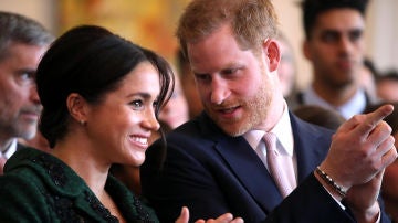 Meghan Markle junto al príncipe Harry