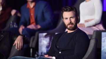 Chris Evans en la conferencia de 'Vengadores: Endgame'