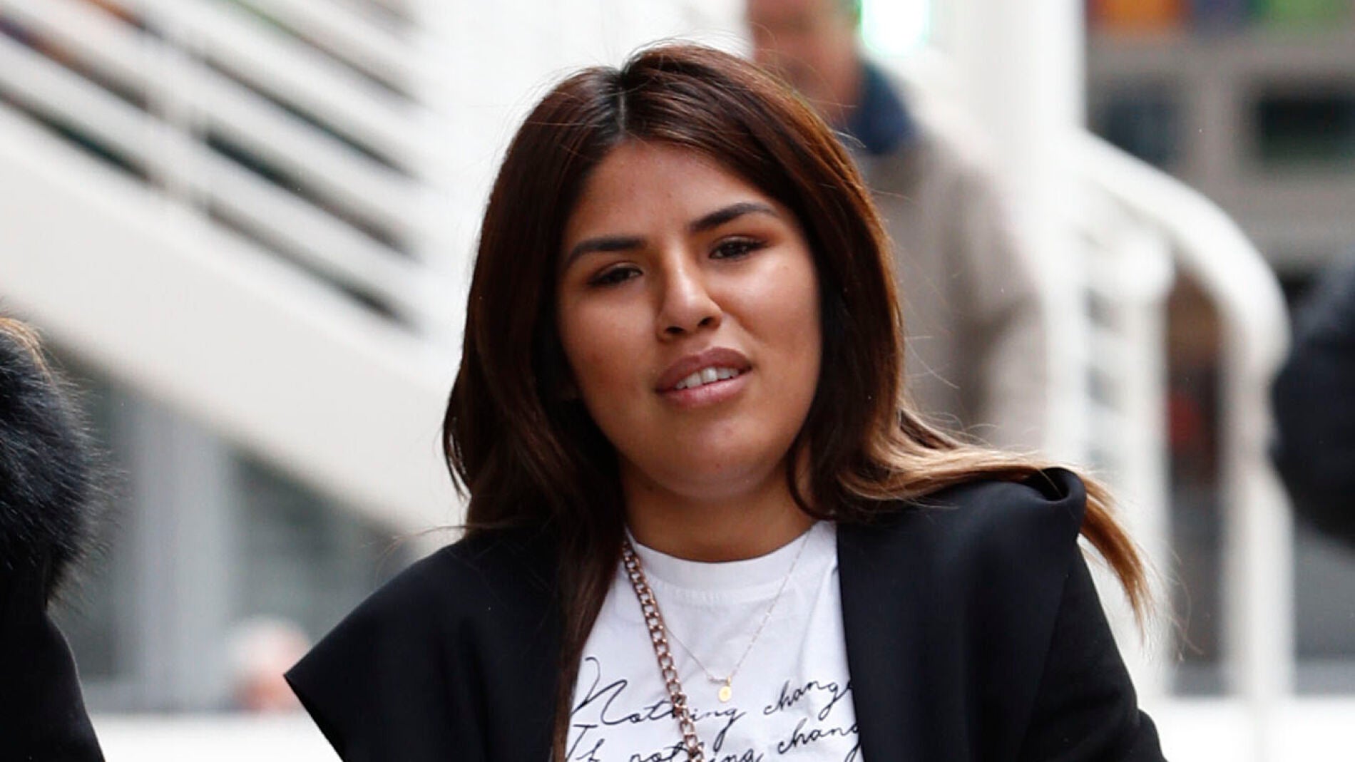 Isa Pantoja a su llegada al juzgado en Madrid