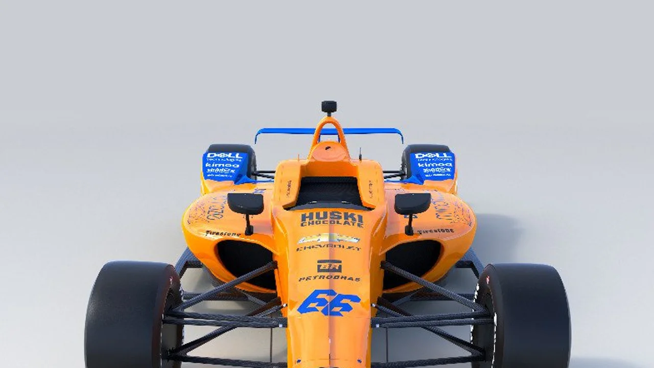 Así es el coche de Fernando Alonso para las 500 millas de