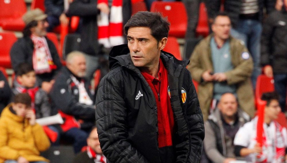 El técnico del Valencia, Marcelino García Toral