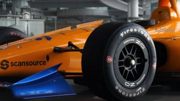 El lateral del McLaren de Alonso para Indianápolis