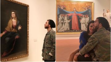 Sergio Ramos y Pilar Rubio, en su visita al Museo de Bellas Artes de Sevilla