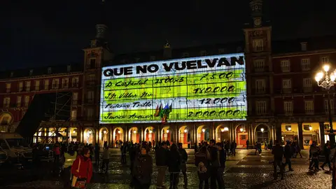 La fachada de la Casa de la Panadería de la Plaza Mayor de Madrid La fachada de la Casa de la Panadería de la Plaza Mayor de Madrid