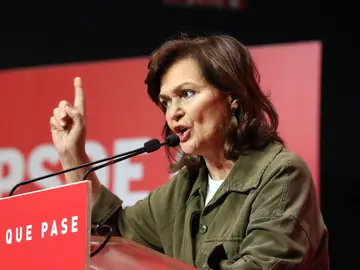 La vicepresidenta del Gobierno, Carmen Calvo La vicepresidenta del Gobierno, Carmen Calvo