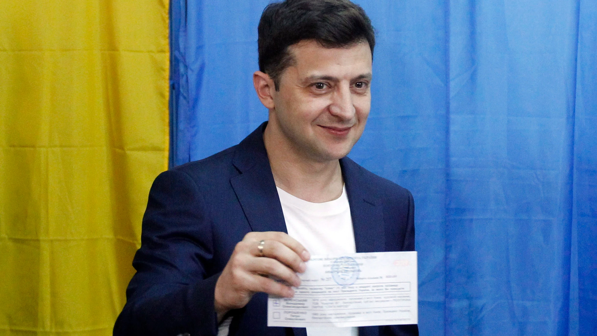 Vlad&iacute;mir Zelenski, gran favorito a la victoria en las elecciones presidenciales 