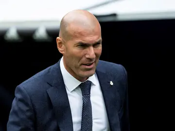 Zinedine Zidane, en el Santiago Bernabéu Zinedine Zidane, en el Santiago Bernabéu