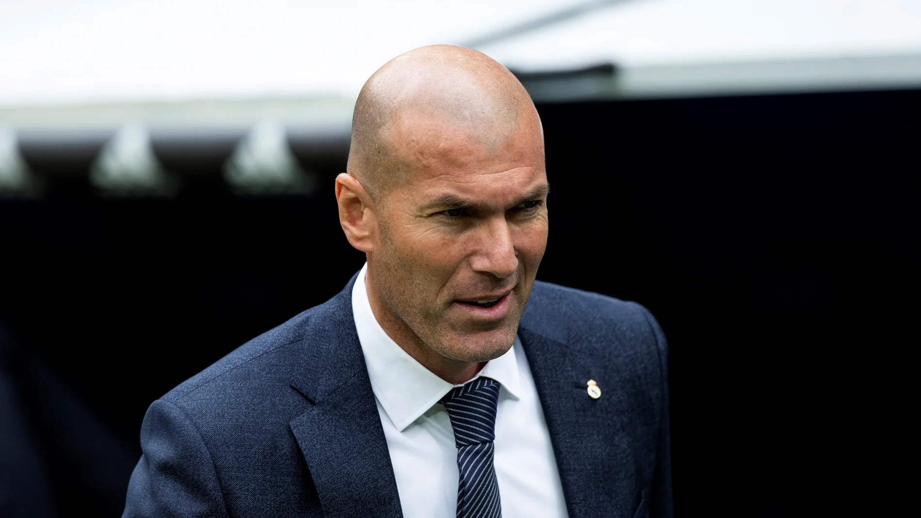 Zinedine Zidane, en el Santiago Bernabéu Zinedine Zidane, en el Santiago Bernabéu