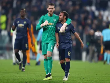 De Gea, con Juan Mata De Gea, con Juan Mata