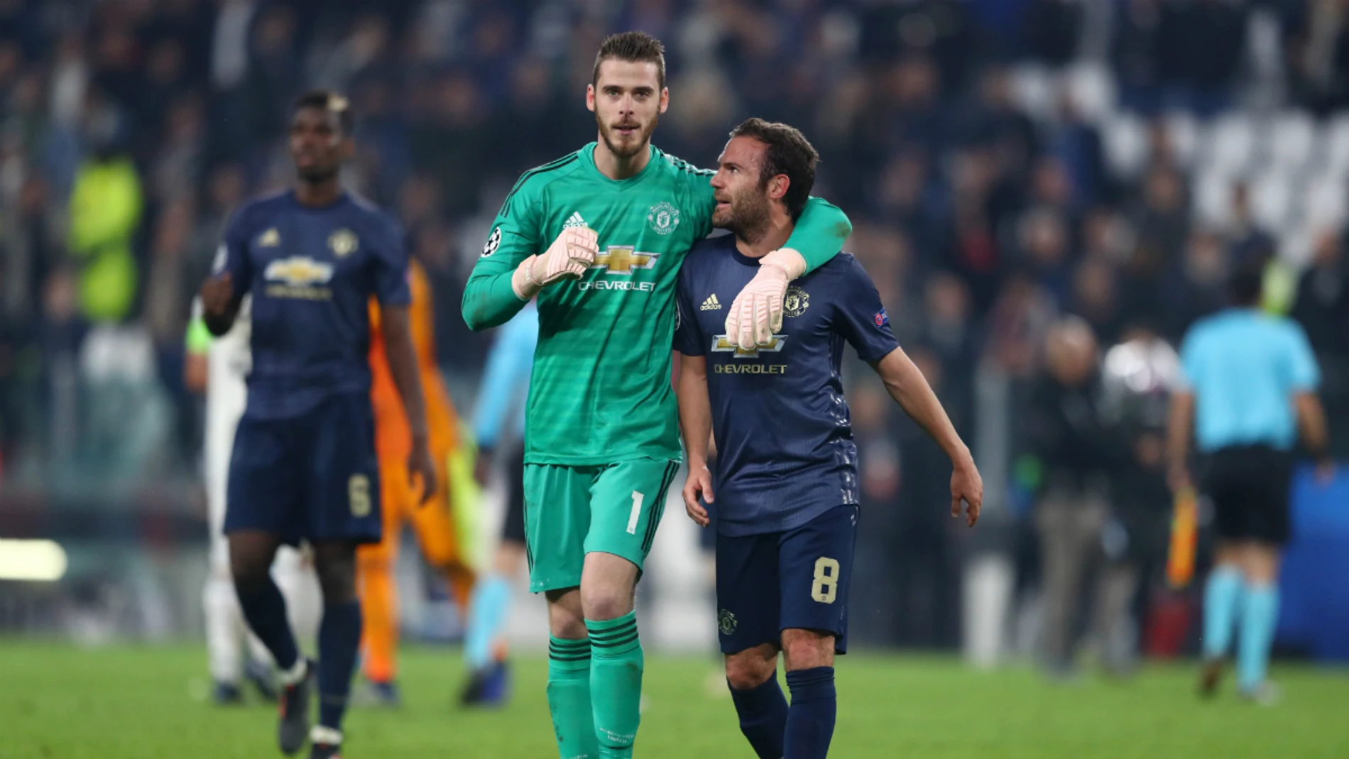 De Gea, con Juan Mata De Gea, con Juan Mata