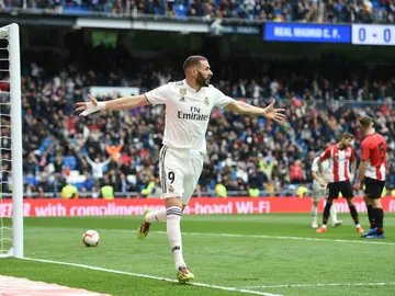 Benzema celebra un gol ante el Athletic Benzema celebra un gol ante el Athletic