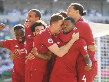 El Liverpool celebra un gol El Liverpool celebra un gol