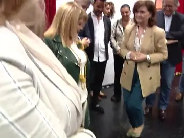 Carmen Calvo taconea en Jerez Carmen Calvo taconea en Jerez