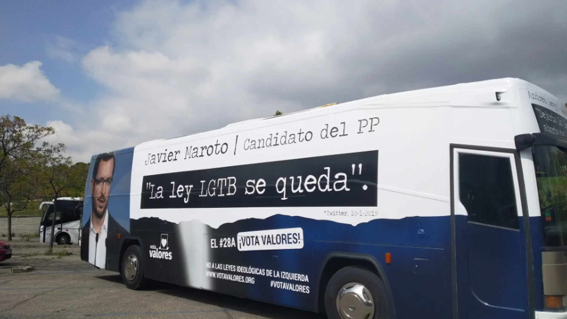 Imagen de uno de los autobuses de Hazte oír Imagen de uno de los autobuses de Hazte oír