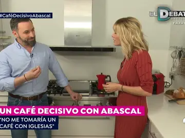 Santiago Abascal: 'No me tomaría un café con Iglesias' Santiago Abascal: 'No me tomaría un café con Iglesias'