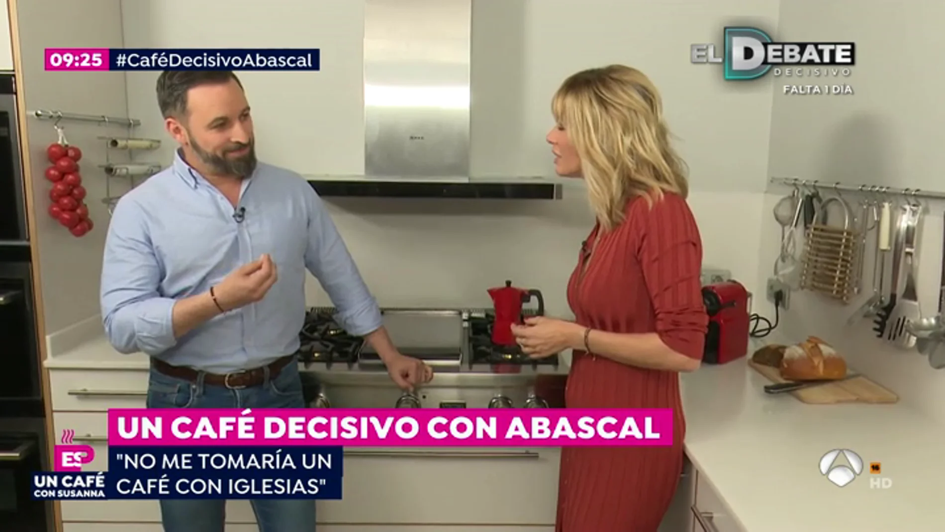 Santiago Abascal: 'No me tomaría un café con Iglesias'
