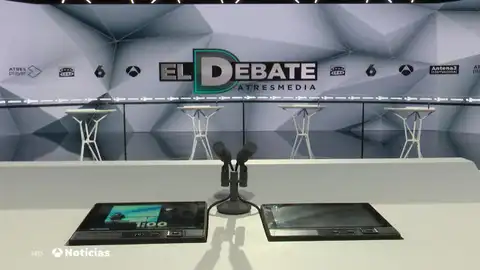 El plató del debate decisivo de Atresmedia El plató del debate decisivo de Atresmedia