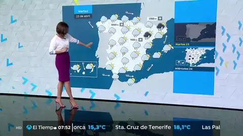 A partir de mañana, descenso de las temperaturas y tormentas en todo el país LA PREVISIÓN DEL TIEMPO