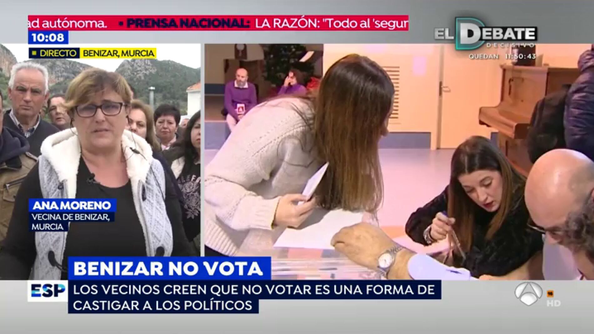Benízar el pueblo que se niega a votar el 28A