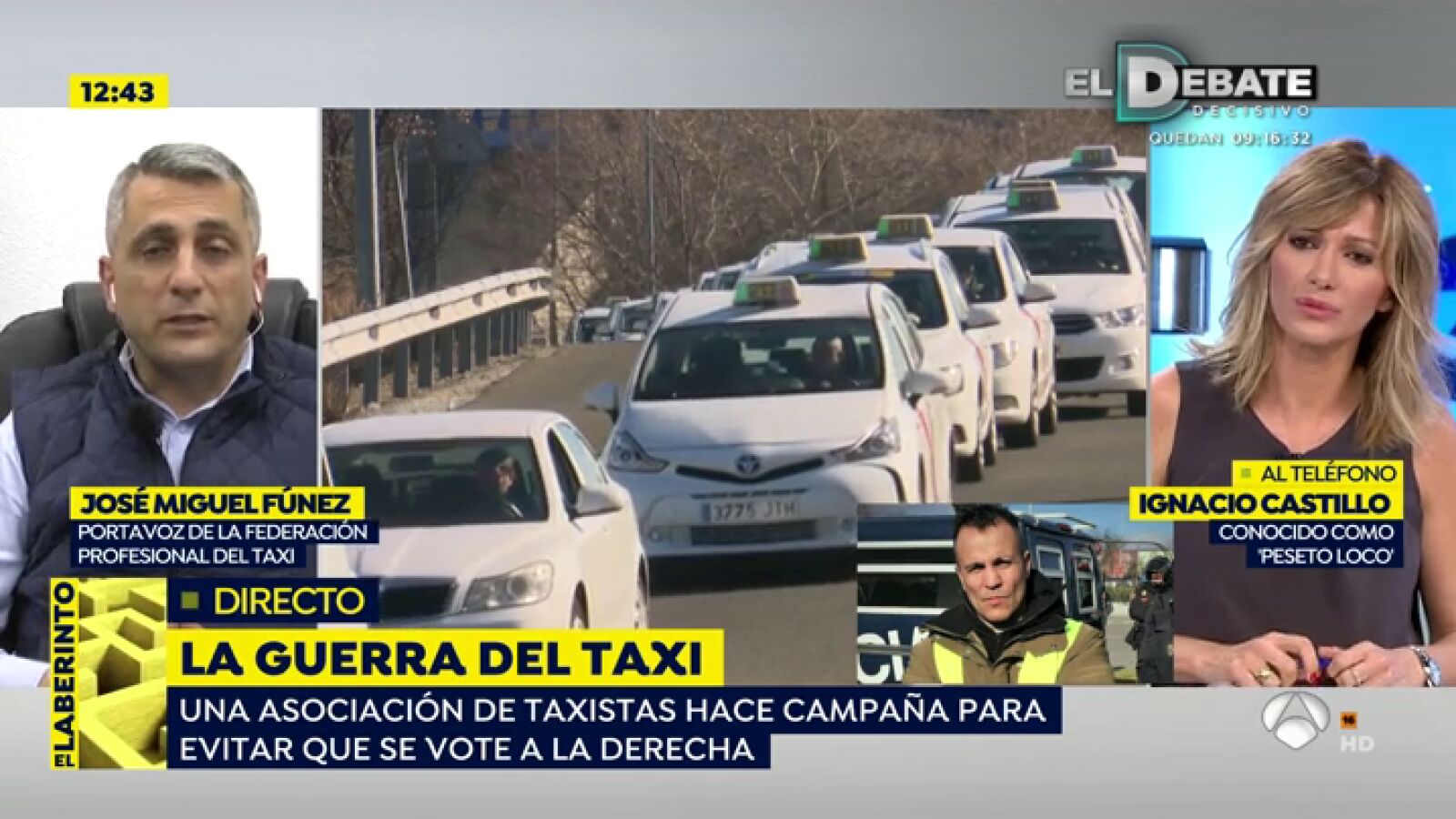 J.Miguel Fúnez: “No nos hemos decantado por ningún partido político, han sido los políticos los que se han decantado por el sector del taxi”
