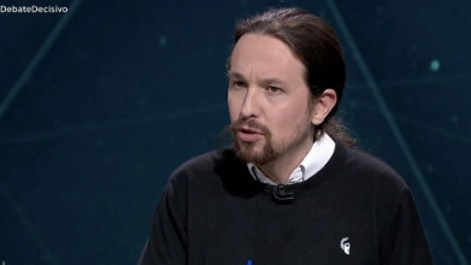 Imagen de Pablo Iglesias durante el Debate Decisivo Imagen de Pablo Iglesias durante el Debate Decisivo