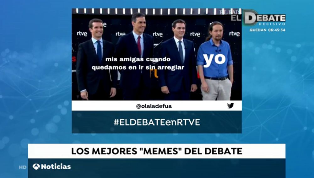 Los mejores memes de los candidatos en el debate de TVE